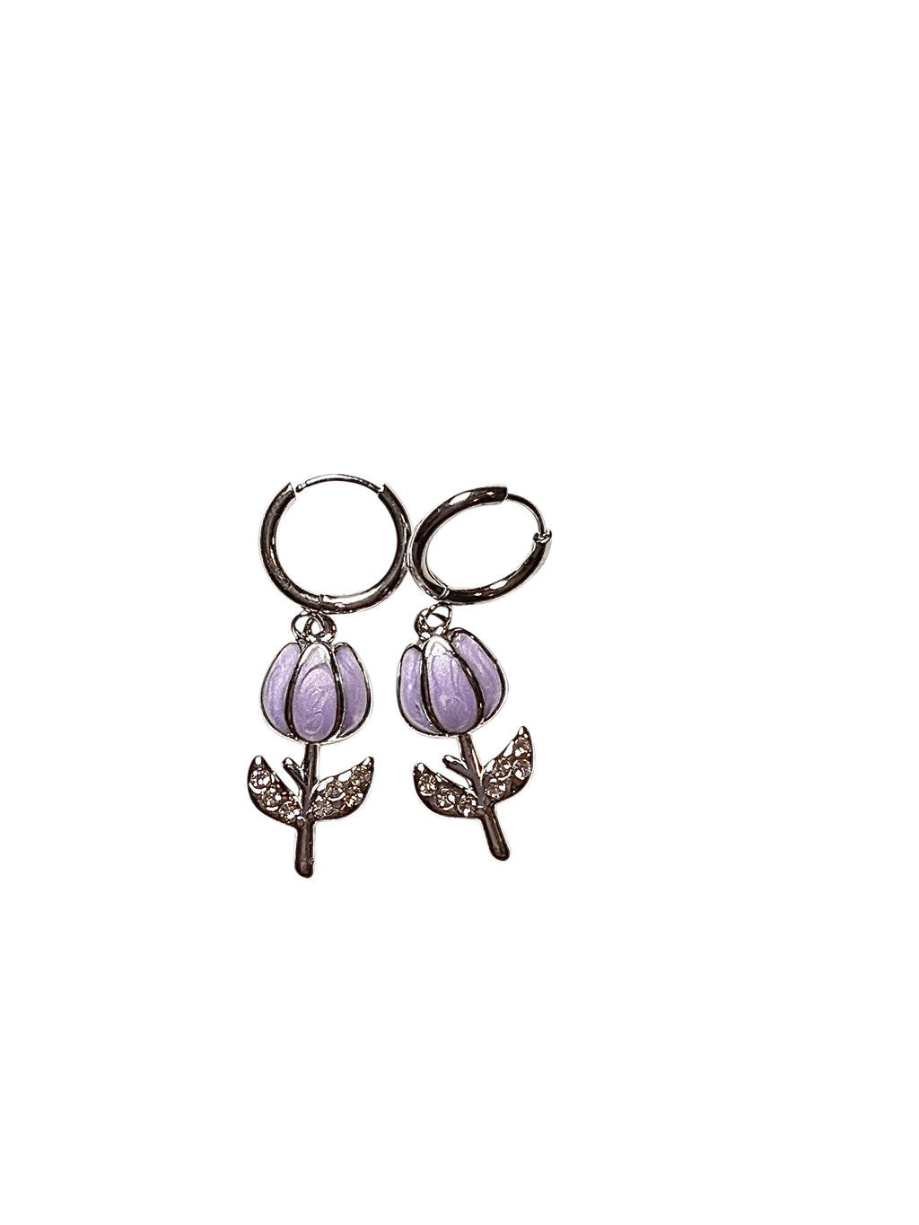 Orecchini tulipan con strass