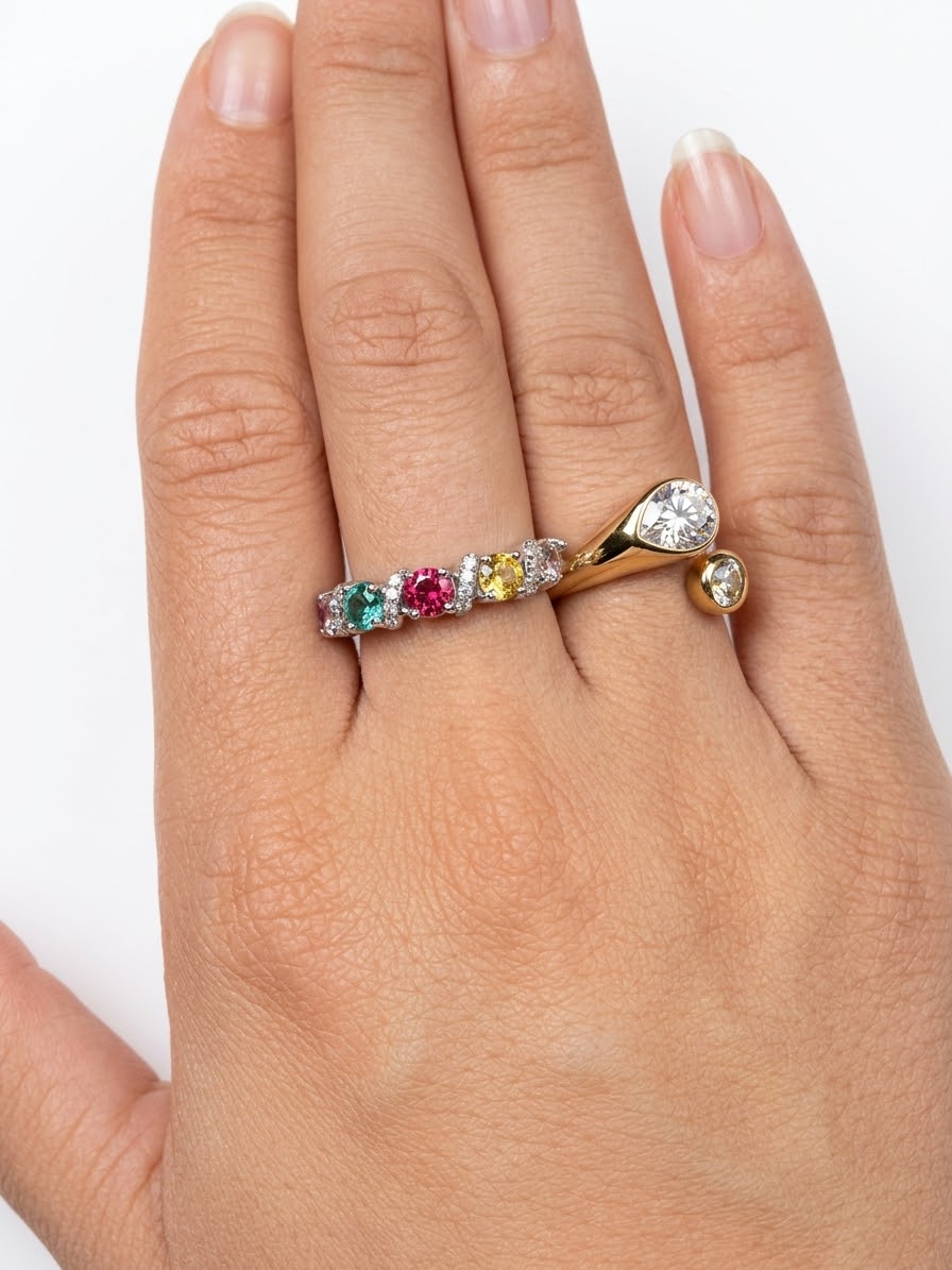 Anello Luce Incrociata