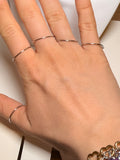 Set di 5 Fedine Minimal in Acciaio 316L