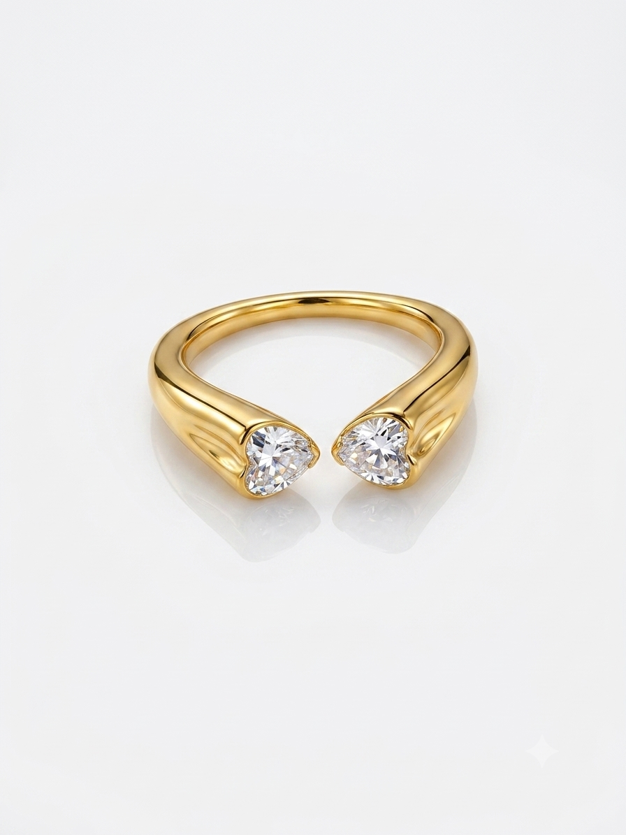 Anello Cuori Abbraccio