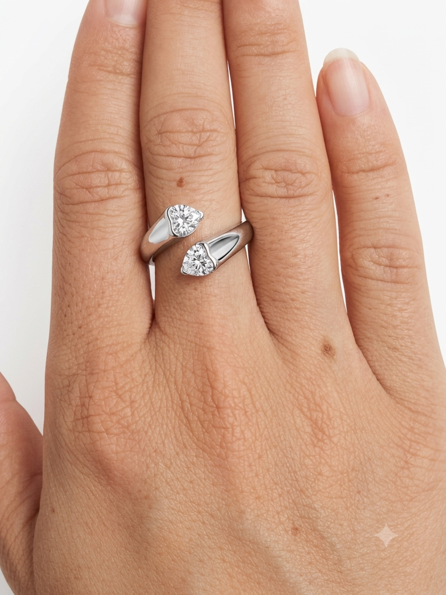 Anello Cuori Abbraccio