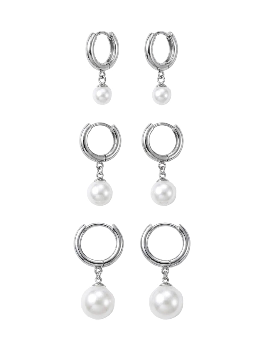 Set orecchini Pearl Graduation Trio