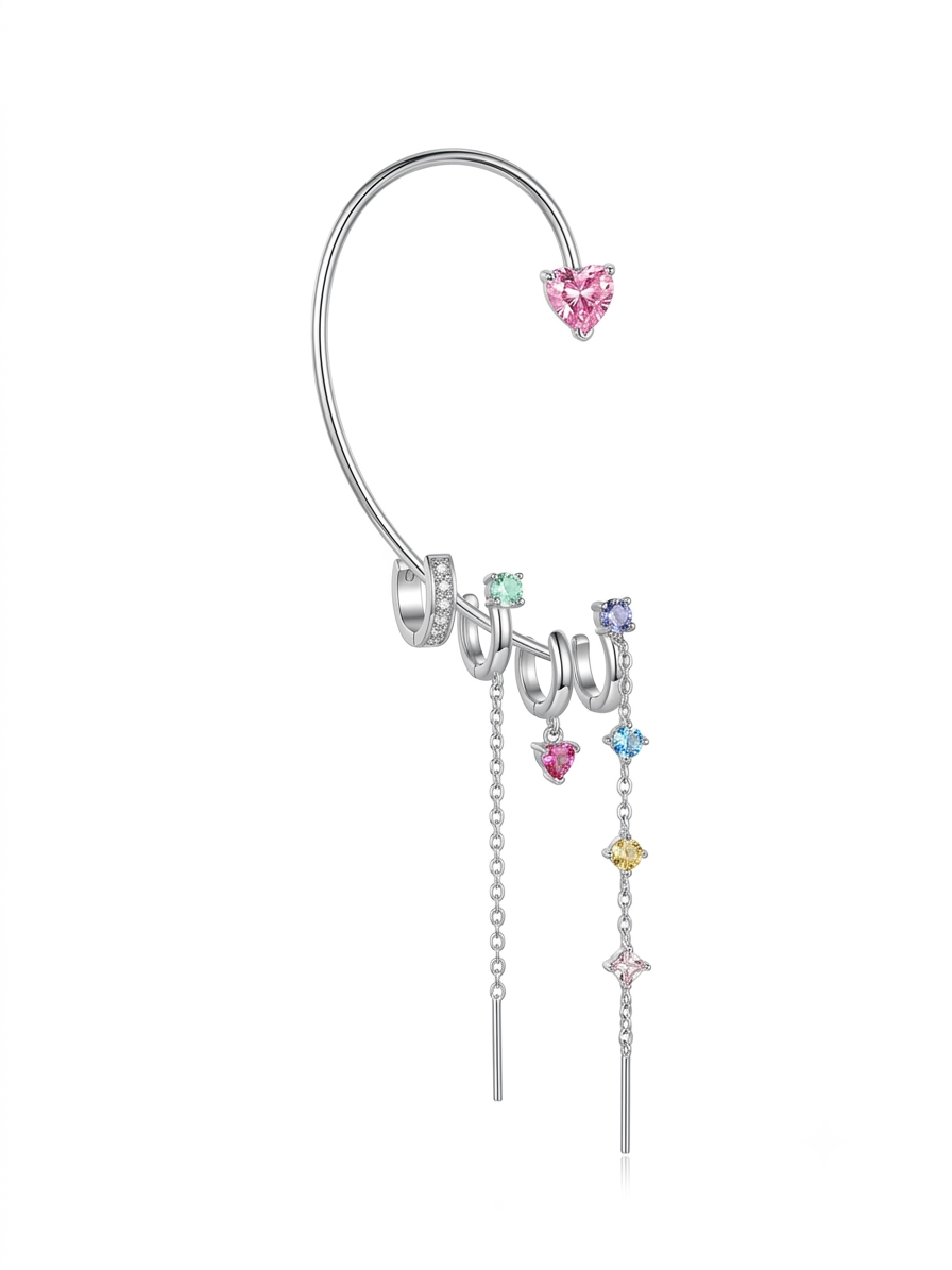 Earcuff orecchio destro Chrono-Heart Multiring