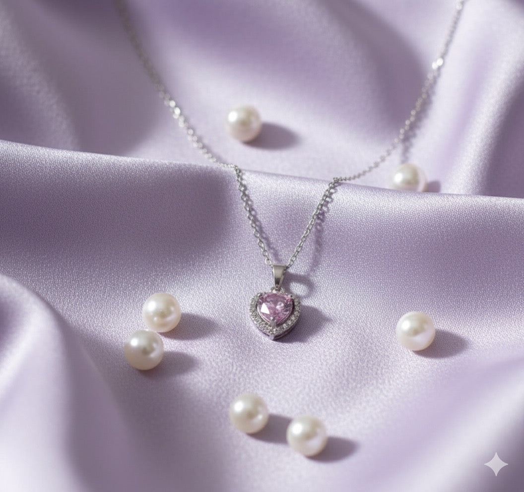 Collana con cuore luminoso