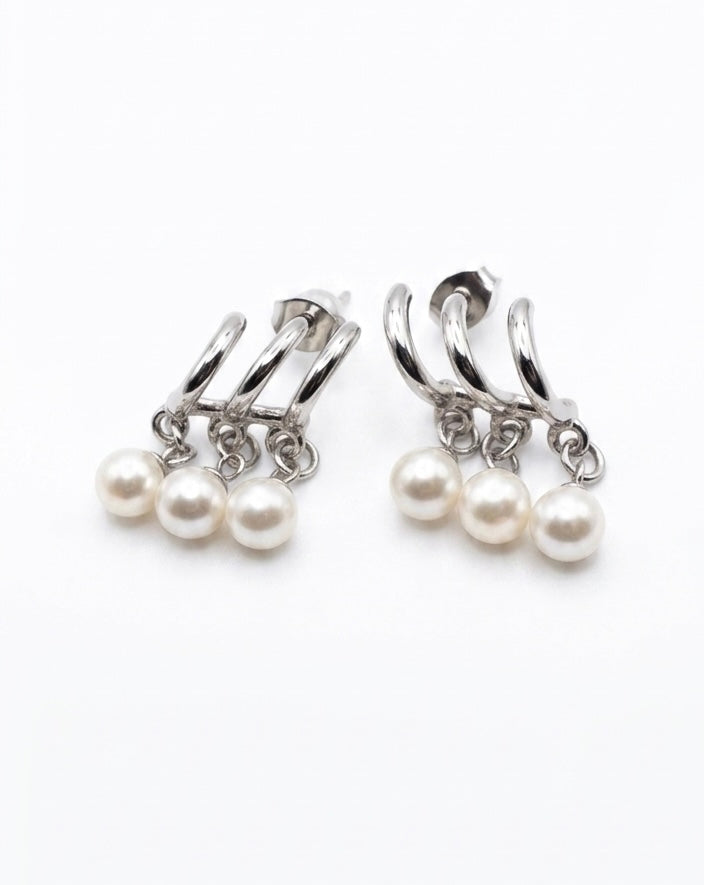 Orecchini Trio Pearl Drop