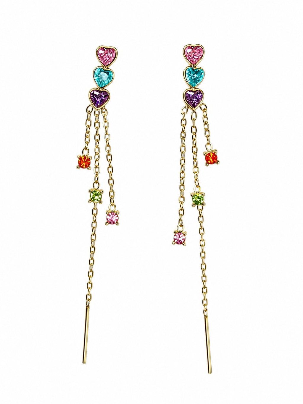 Orecchini Triple Heart