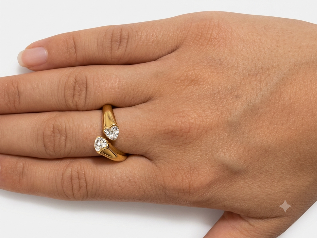 Anello Cuori Abbraccio