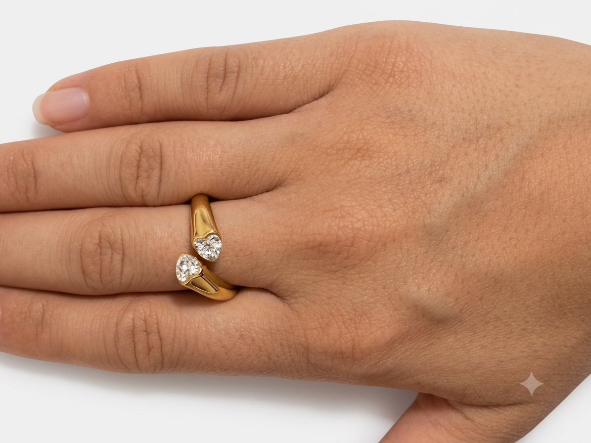 Anello Cuori Abbraccio