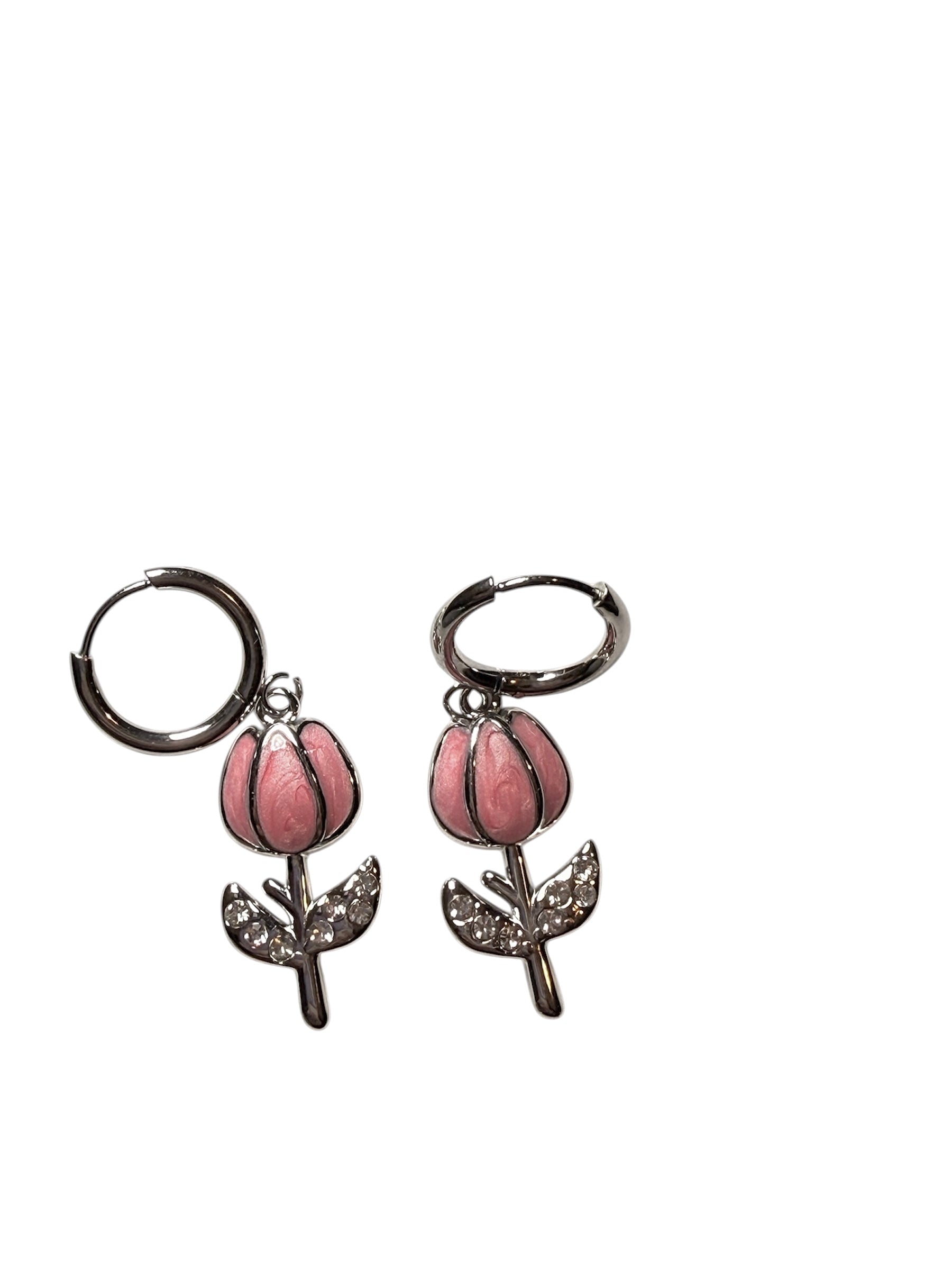 Orecchini tulipan con strass