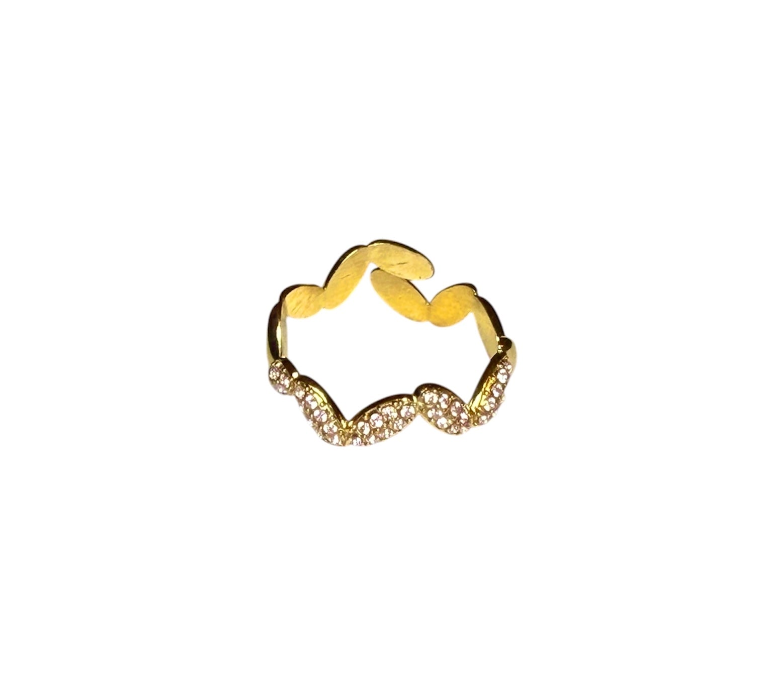 Anello Glitter Wave
