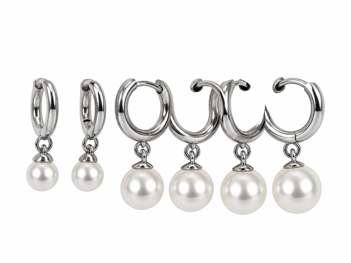 Set orecchini Pearl Graduation Trio