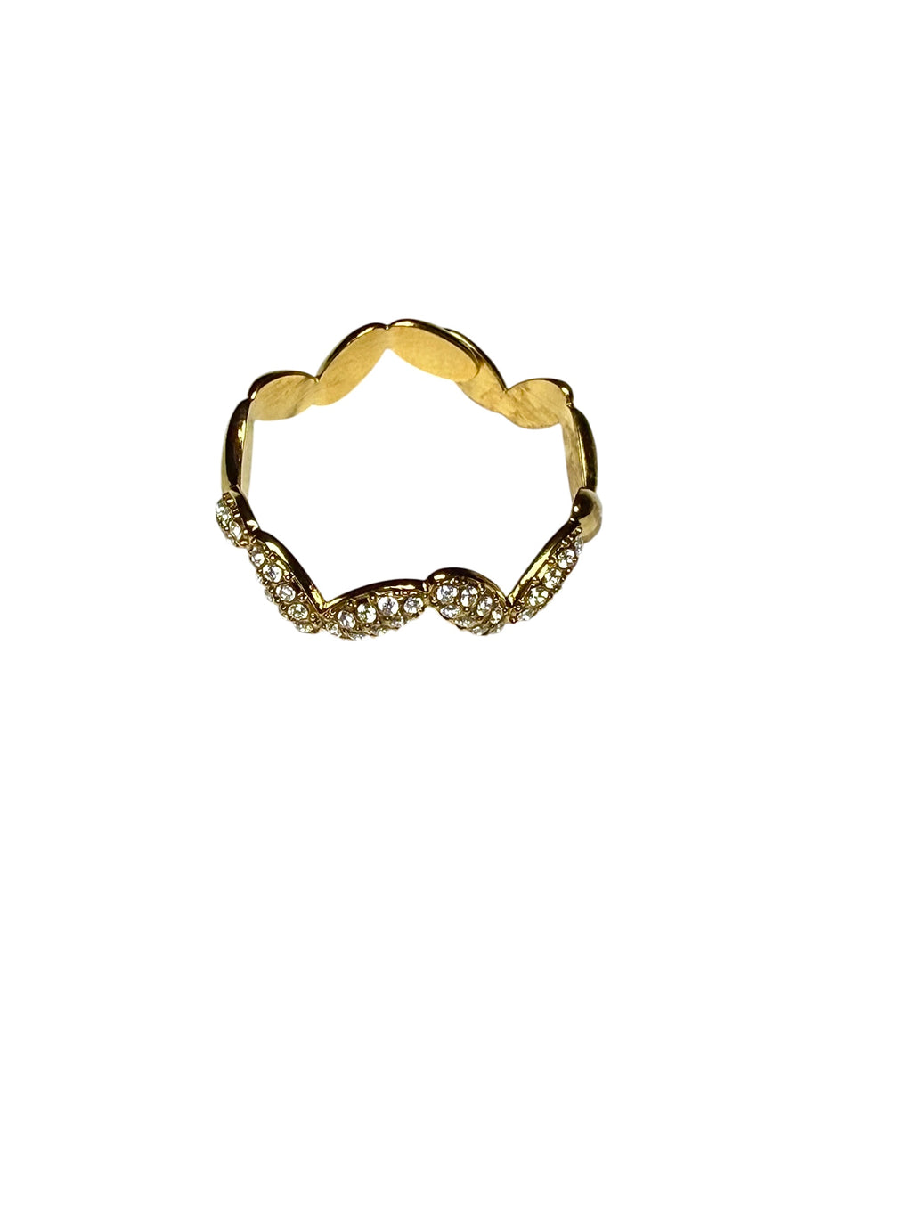 Anello Glitter Wave