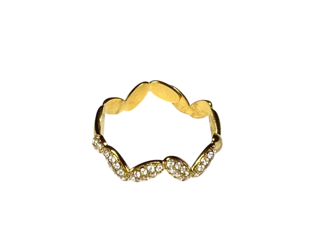 Anello Glitter Wave