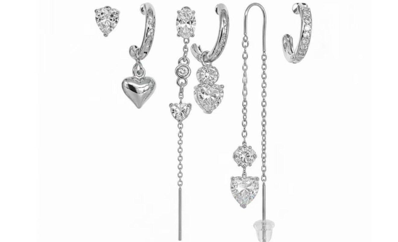 Set 6 orecchini Luce d'Amore