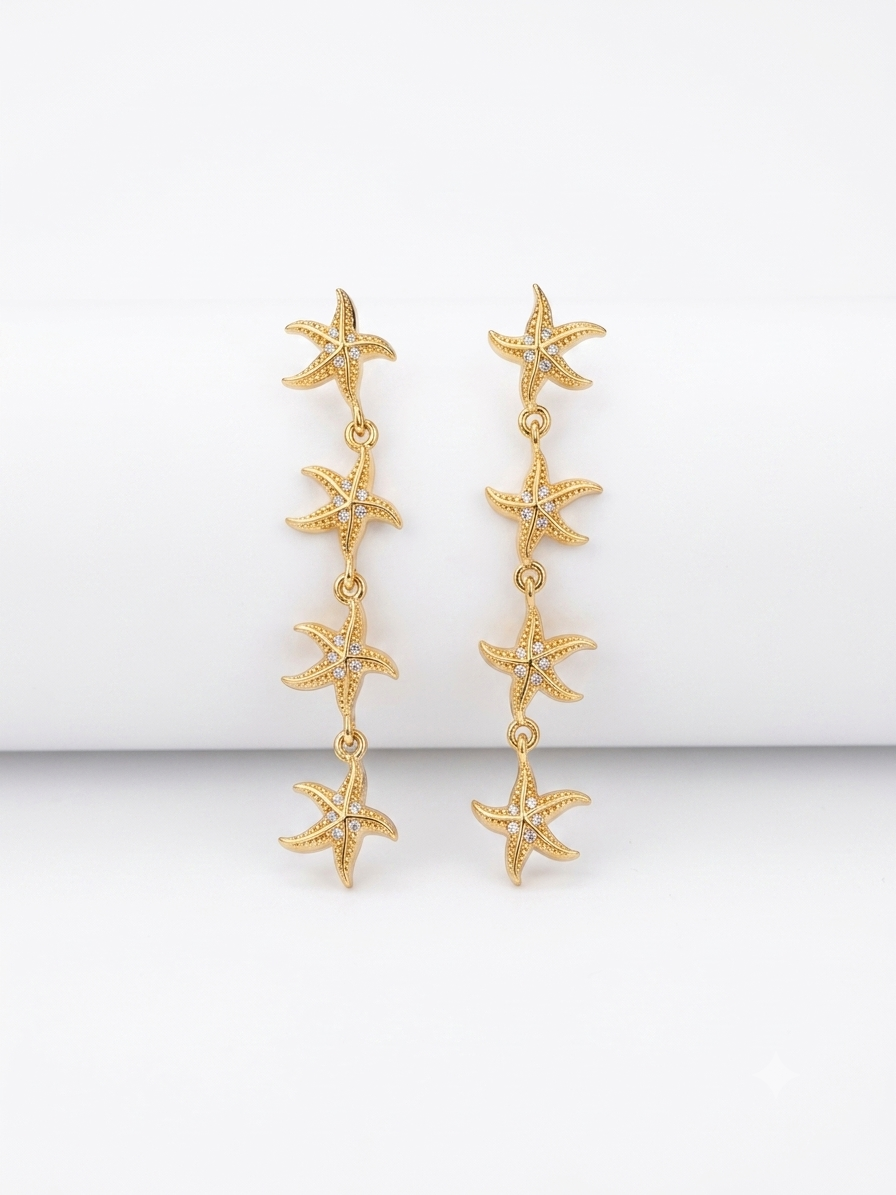 Orecchini Pendenti Starfish Light