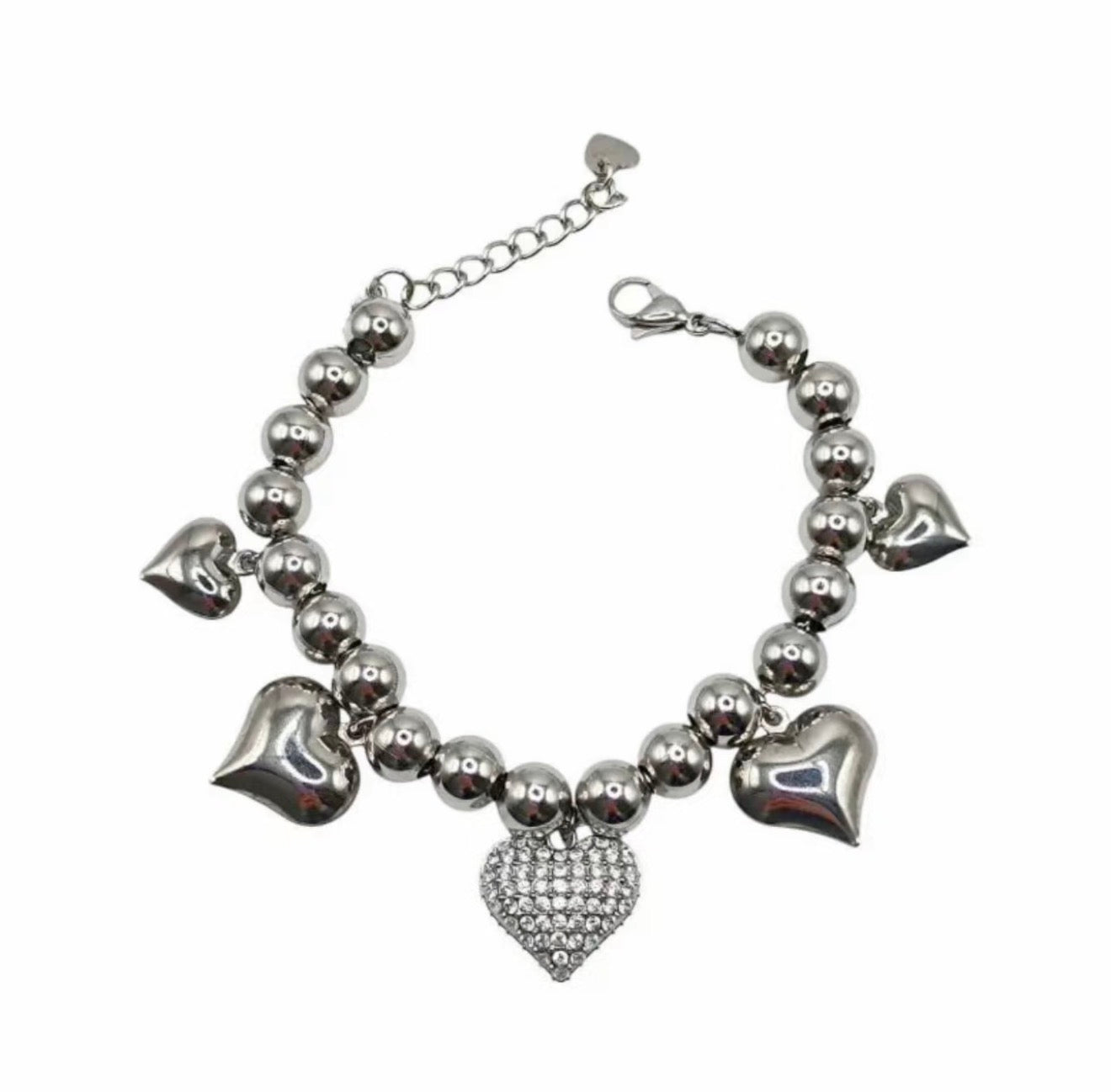 Bracciale Sonaglio con palline e Cuori