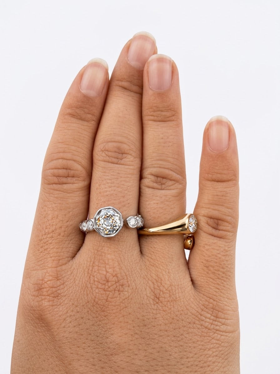 Anello Eclisse Ottagonale