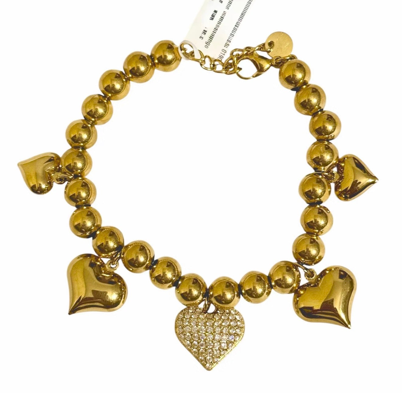 Bracciale Sonaglio con palline e Cuori