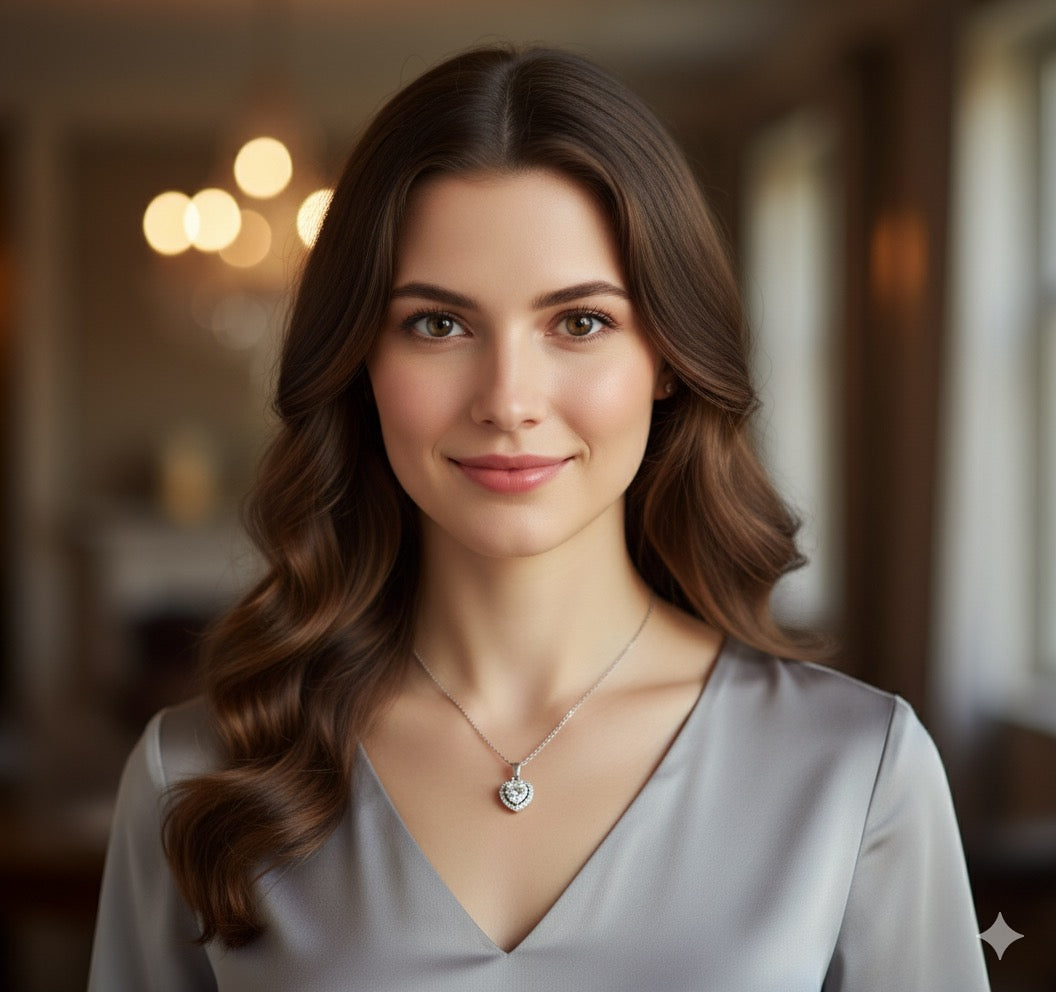 Collana con cuore luminoso