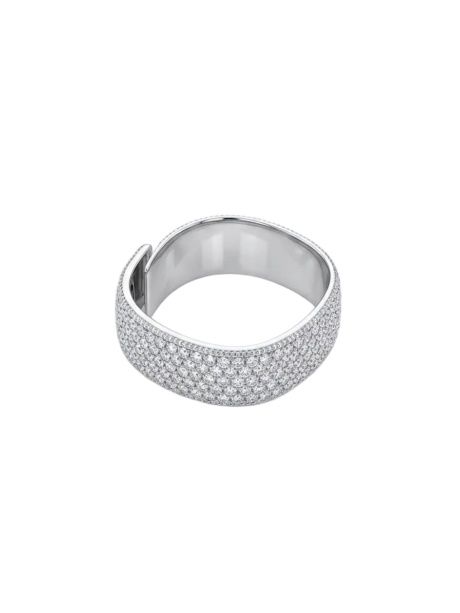 Anello Abbraccio Pavé