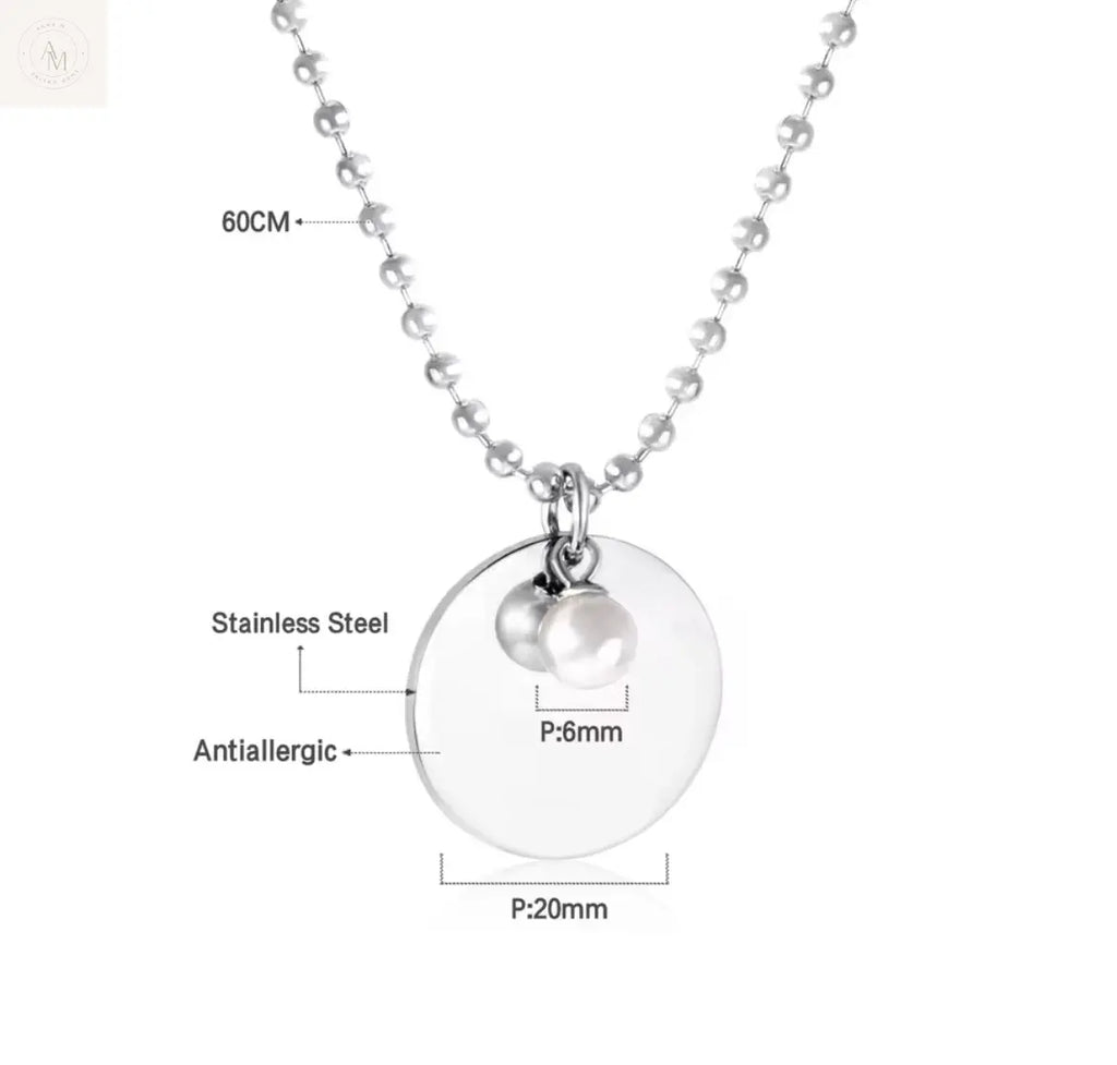 Ciondolo a forma di cerchio personalizzato anamaria.m®