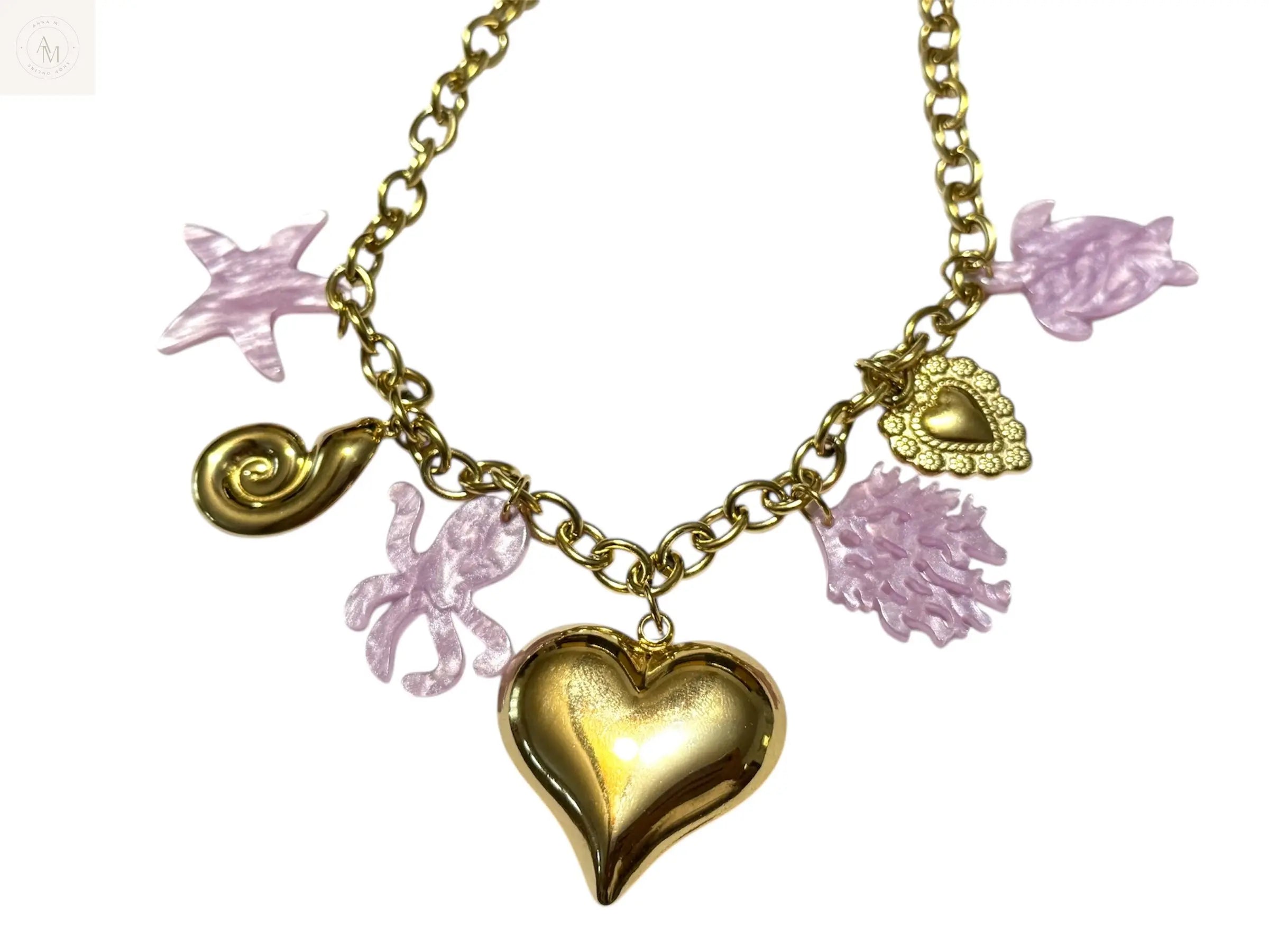 Collana acciaio cuore anamaria.m®