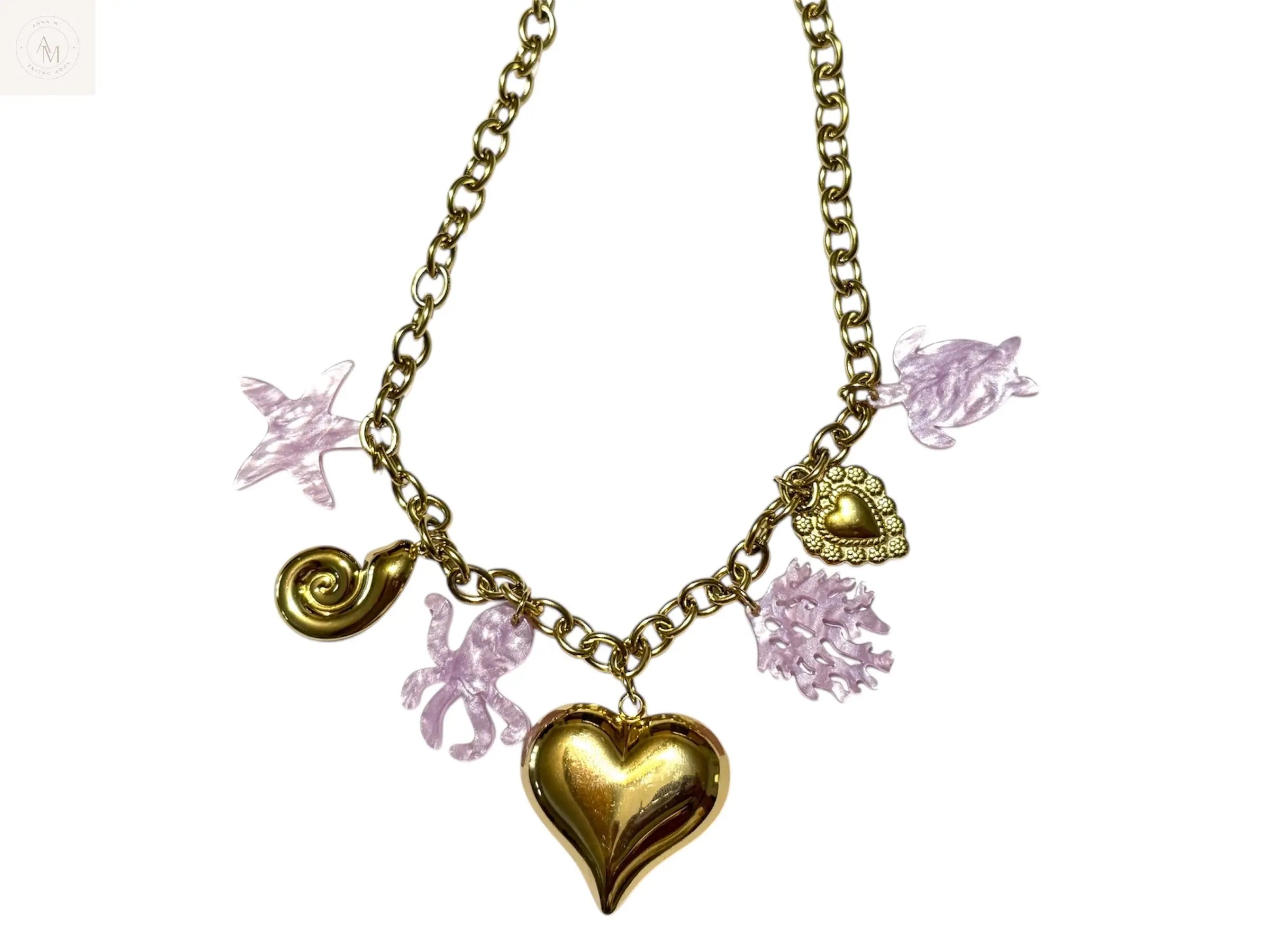 Collana acciaio cuore anamaria.m®