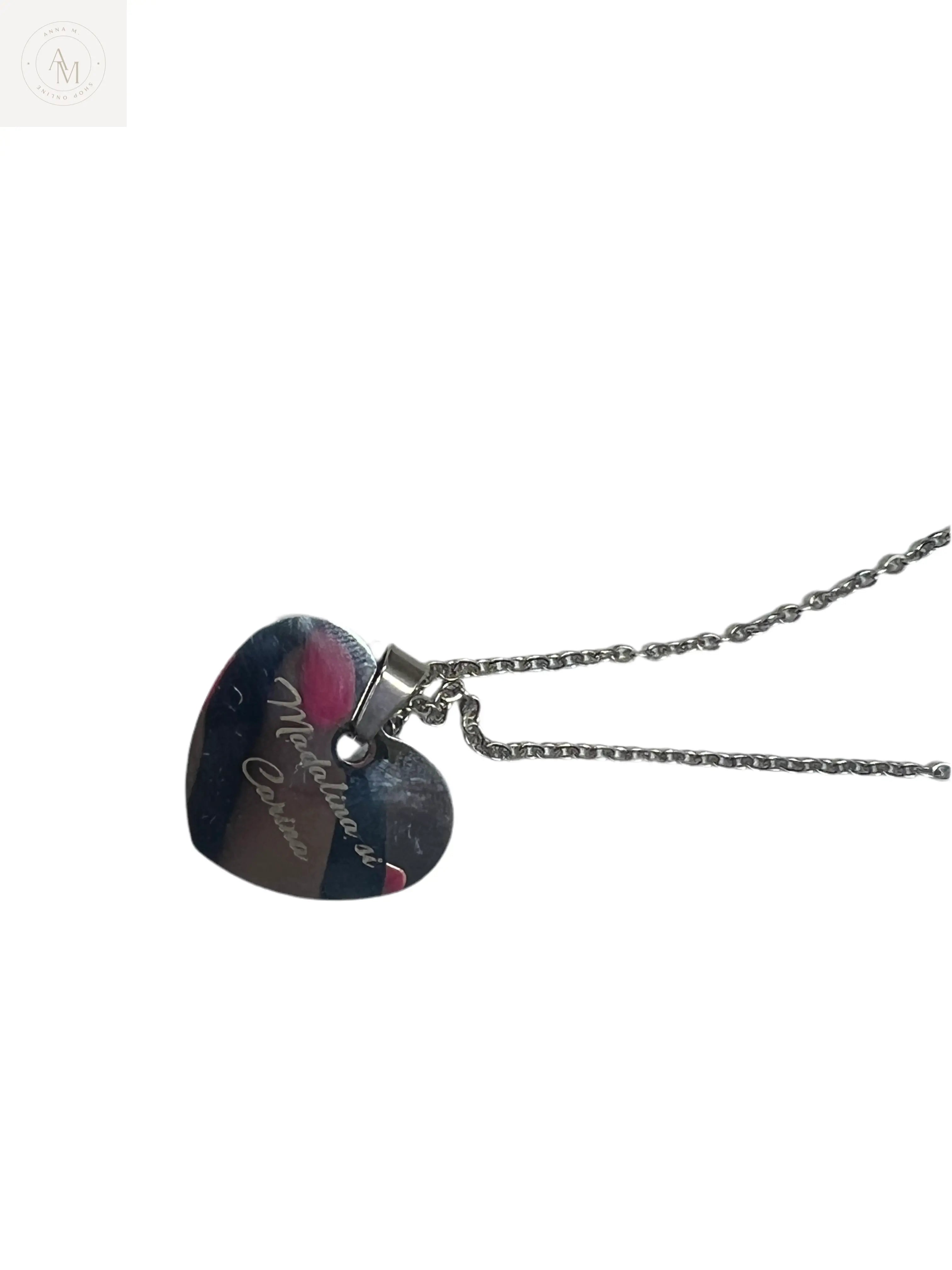 Collana con ciondolo a forma di cuore personalizzato anamaria.m®