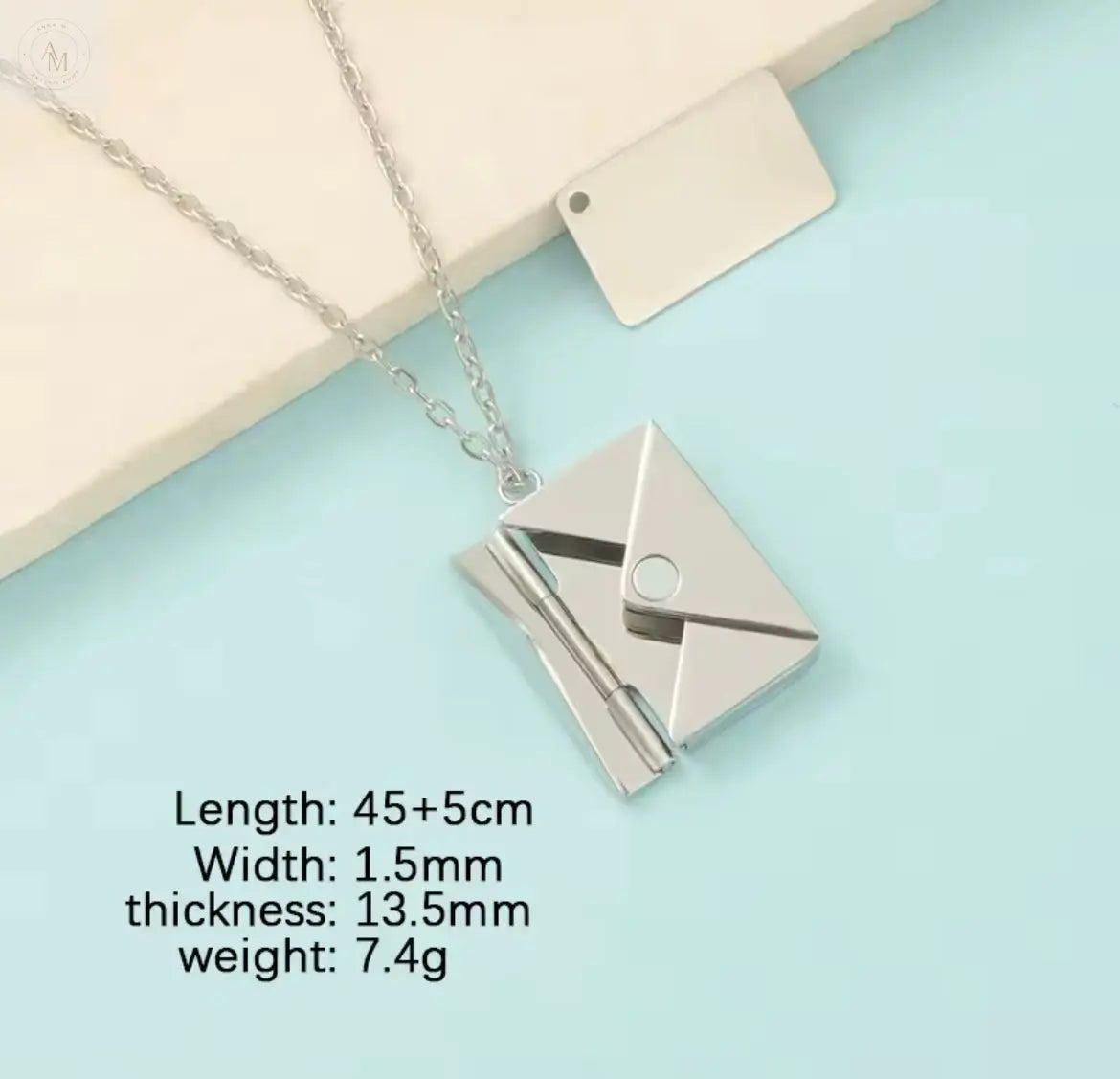 Collane con ciondolo, con lettera d'amore anamaria.m®