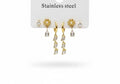 Set orecchini 3 paia Trilogy Flower