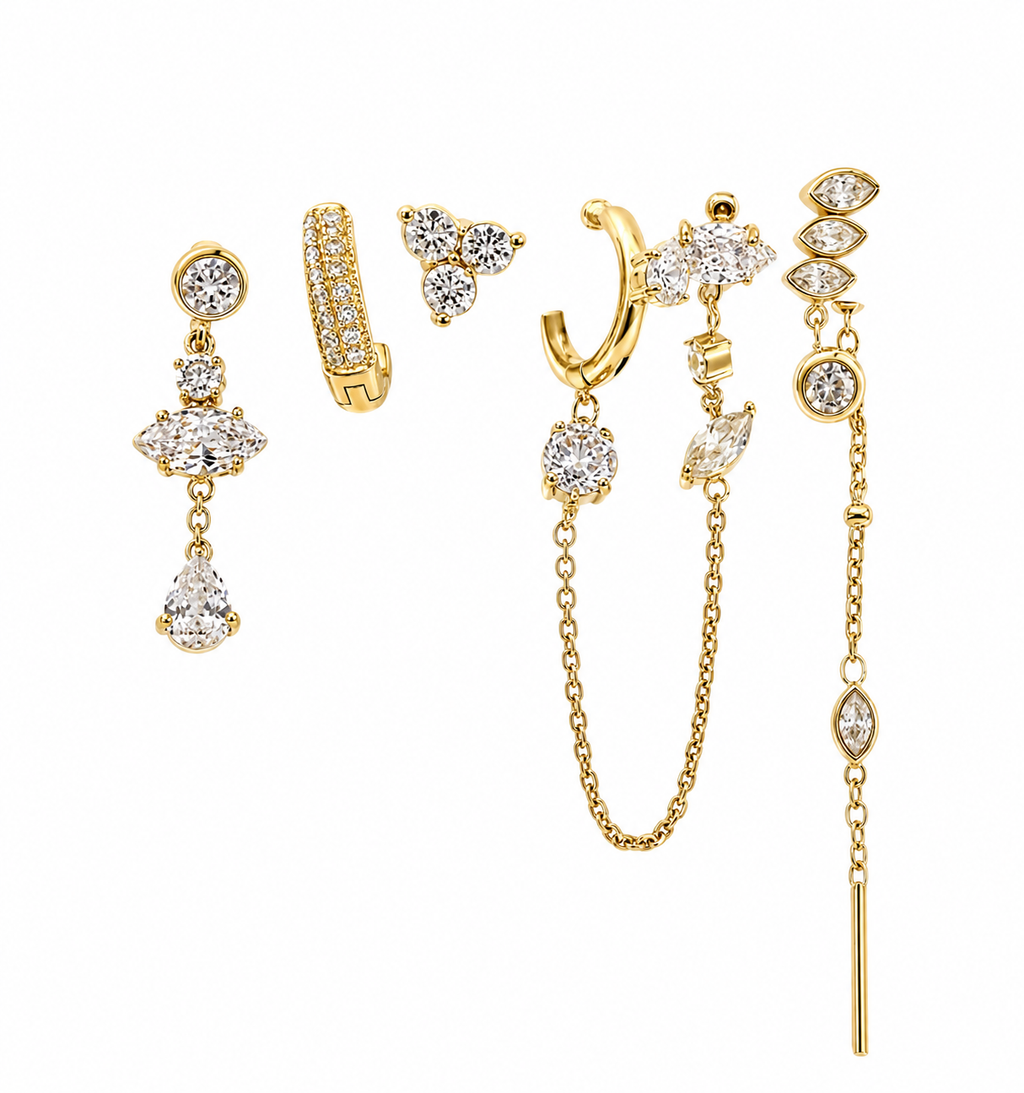 Set 5 orecchini Luce Divina