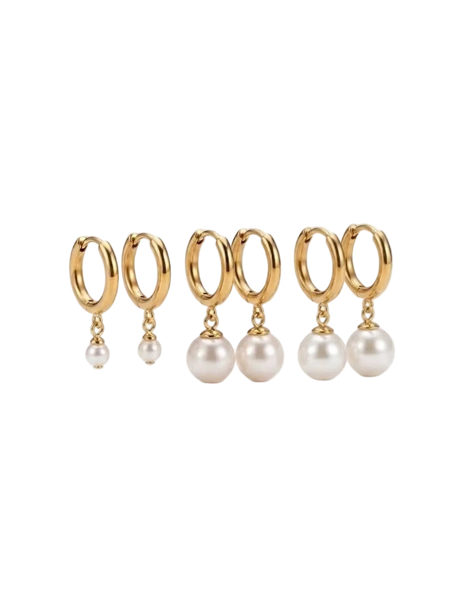 Set orecchini Pearl Graduation Trio