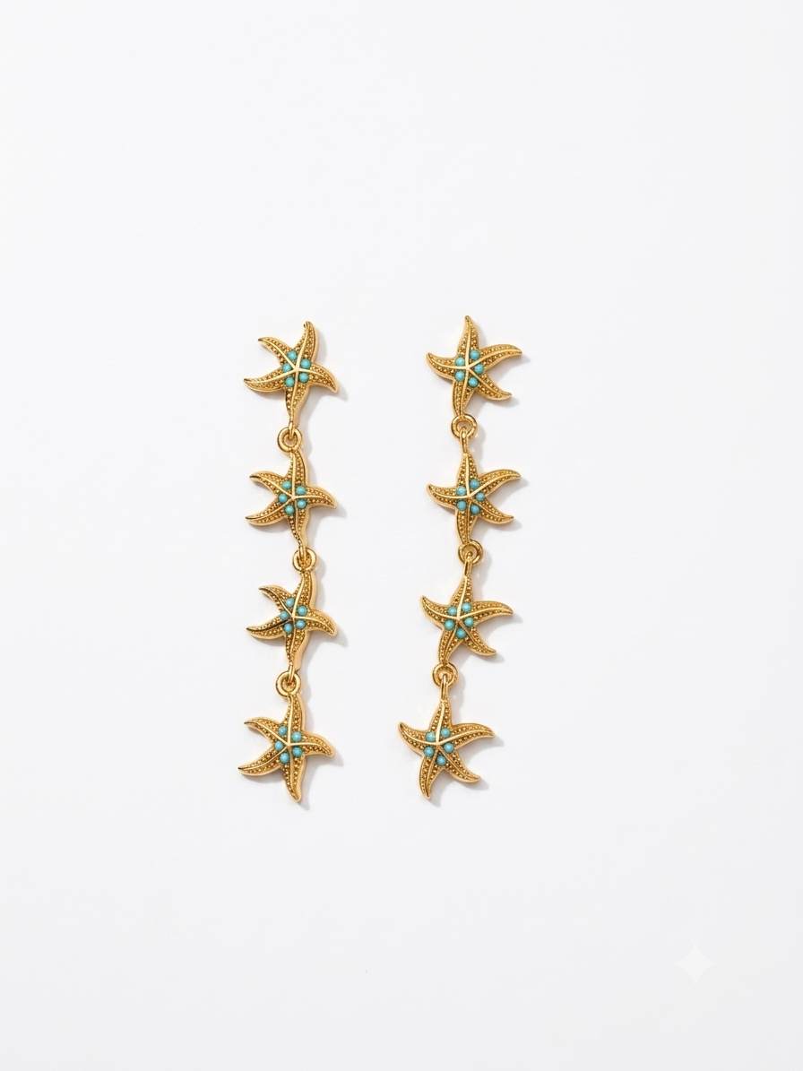 Orecchini Pendenti Starfish Light