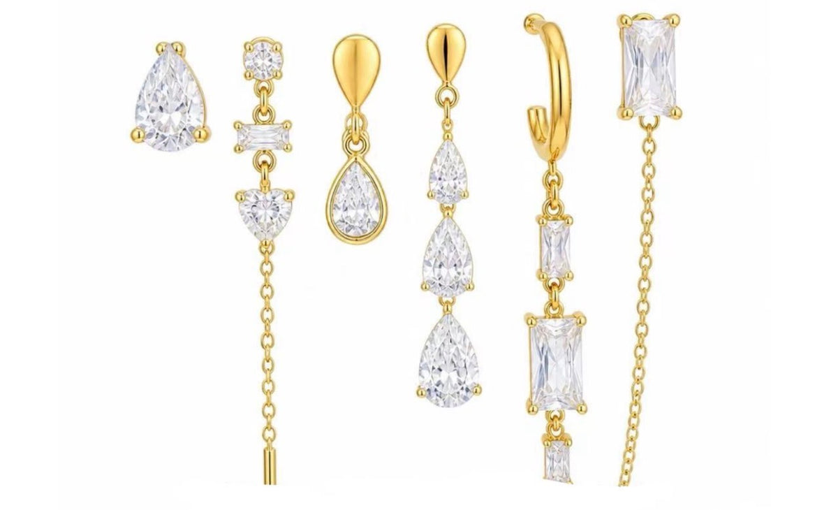 Set 5 orecchini Lumière Cascade