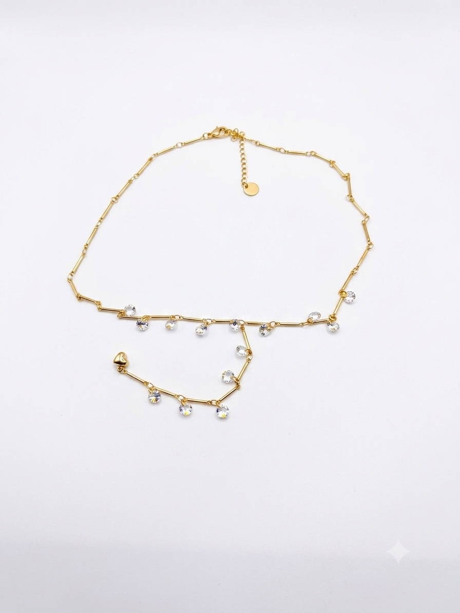 Collana Lariat Cascata di Luce