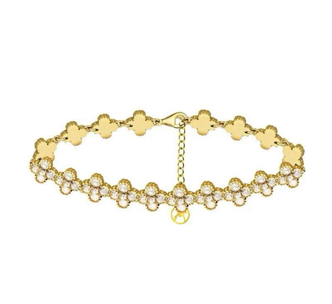 Bracciale tennis Quadrifoglio