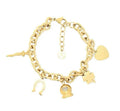 Bracciale a Catena con Charms Portafortuna
