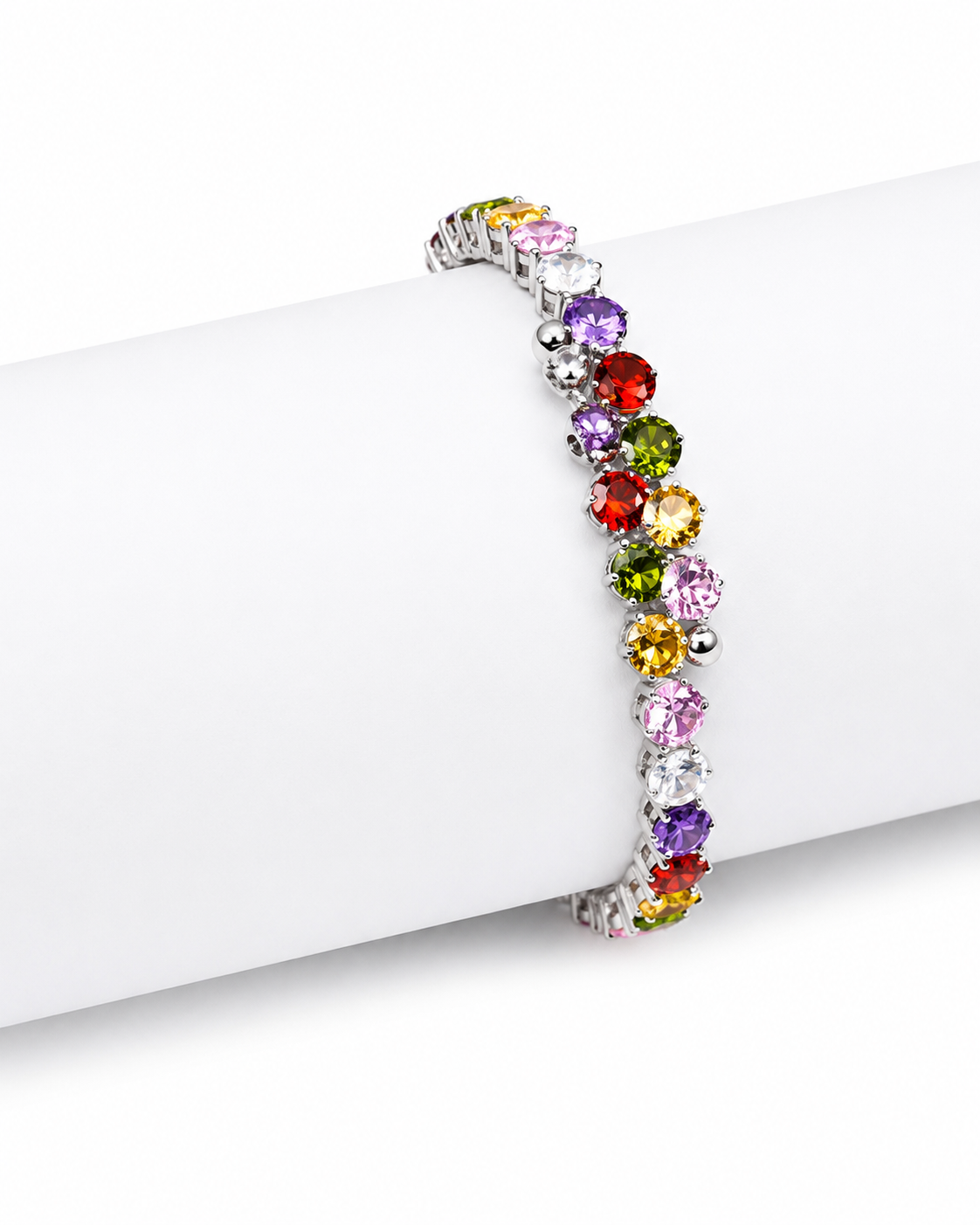 Bracciale Rigido Wrap 'Lumina' Gemme