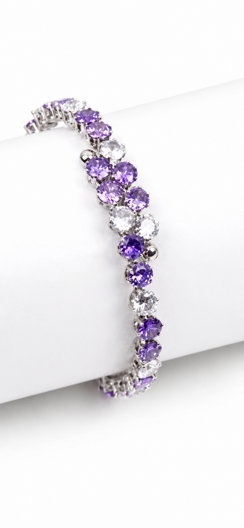 Bracciale Rigido Wrap 'Lumina' Gemme