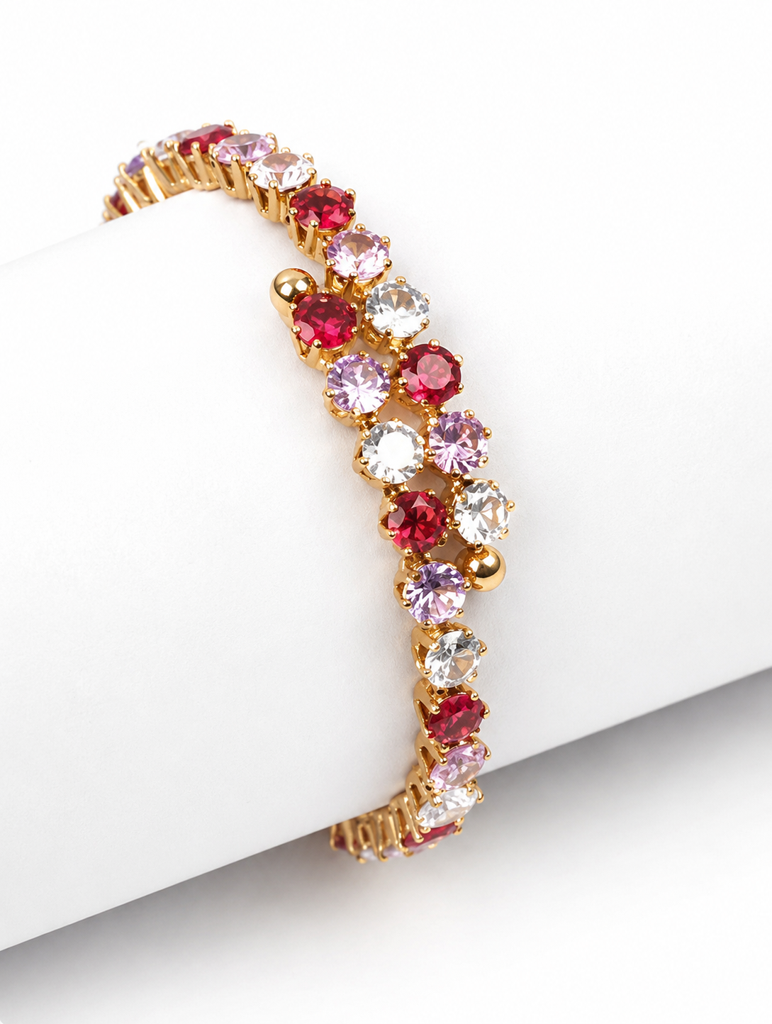 Bracciale Rigido Wrap 'Lumina' Gemme